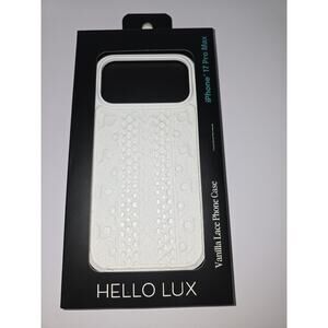 iphone 17 pro max hello lux case White Vanilla Lace Phone Case